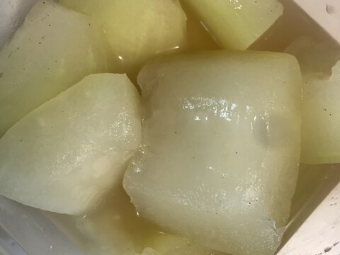 レンジで冬瓜の韓国風煮